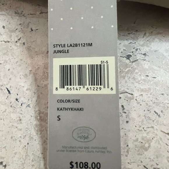 NWT Laura Ashley Animal Print Light Jacket Size Small - Picture 5 of 6